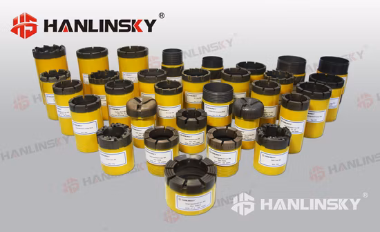 Aq Bq Nq Hq Pq T Tt T2 T6 Nq3 Pq3 Hq3 Nmlc Imprégné / Surface Set / Carbure de tungstène / PDC Rock Drilliing Diamond Core Forets de haute qualité